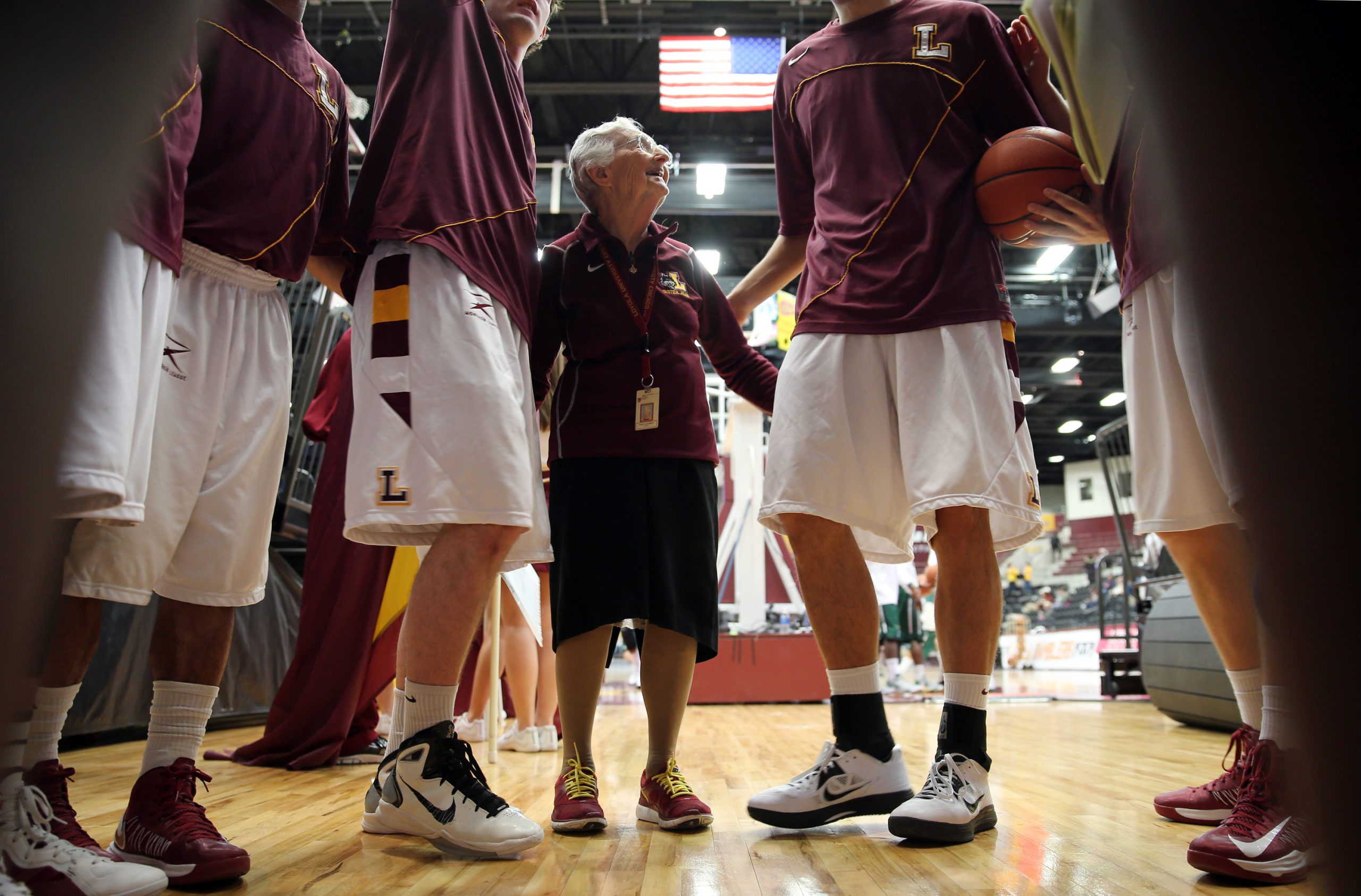 Sister Jean was granted her wish of going to see her Loyola Ramblers play this weekend.