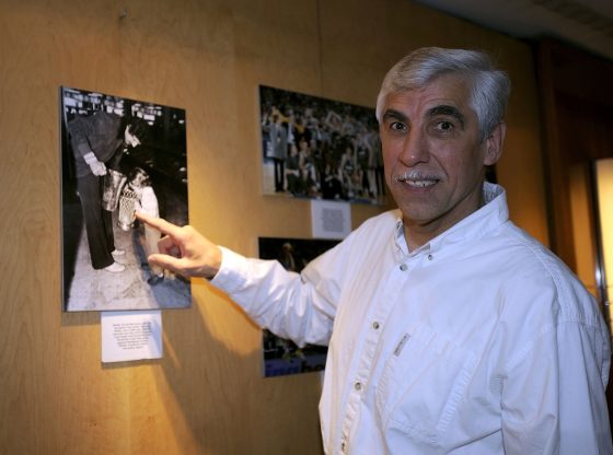 Walter Szczerbiak, the father of Wally Szczerbiak, at the Euroleague Basketball Final Four in 2008