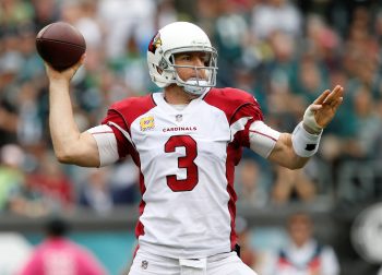 Arizona Cardinals quarterback Carson Palmer throws a pass during a game against the Philadelphia Eagles.