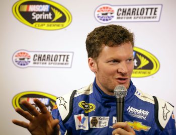 NASCAR driver Dale Earnhardt Jr. at a 2015 press conference.