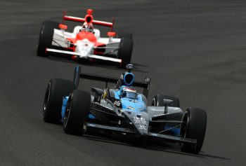 Danica Patrick racing at 2008 Indianapolis 500