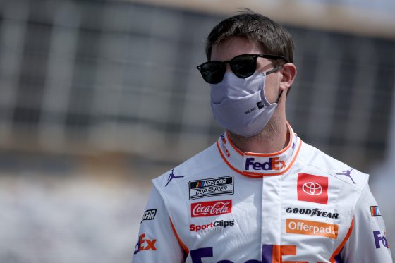 Denny Hamlin before NASCAR Cup Series race