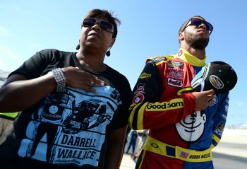 NASCAR driver Bubba Wallace and his mother, Desiree