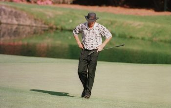 Greg Norman during the final round of The Masters in 1996