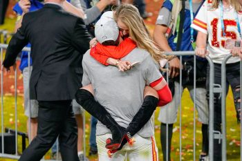 Kansas City Chiefs QB Patrick Mahomes and his fiancee, Brittany Matthews