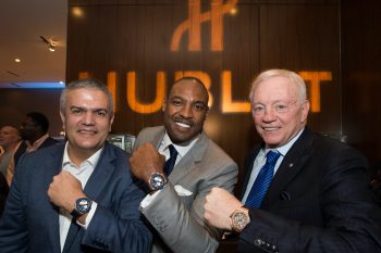 Cowboys legend Darren Woodson and team owner Jerry Jones