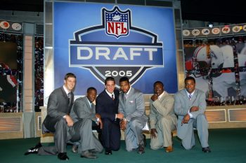 Alex Smith, Antrel Rolle, Aaron Rodgers, Braylon Edwards, Ronnie Brown, and Cedric Benson