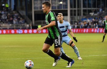 Austin FC defender Matt Besler dribbles ball