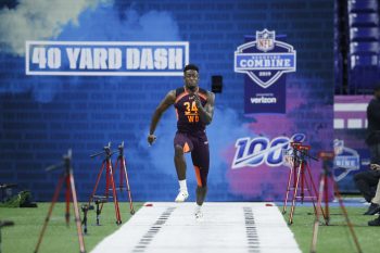 DK Metcalf at the 2019 NFL Combine