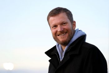 NASCAR legend Dale Earnhardt Jr. at the GoPro Motorplex in December 2018