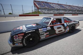 Dale Earnhardt Jr. sits in Chevy Nova before race