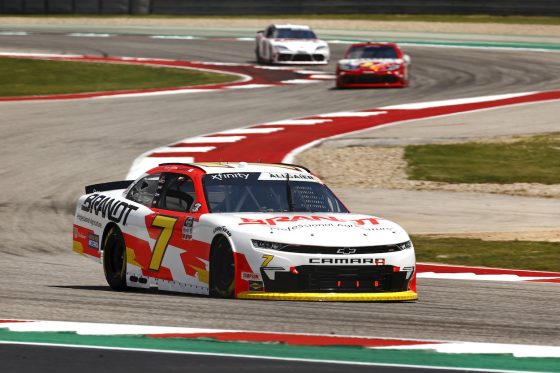 Justin Allgaier races at COTA