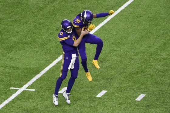 Minnesota Vikings QB Kirk Cousins and WR Justin Jefferson