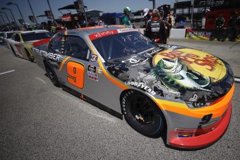 Noah Gragson sits on grid before Xfinity Series race