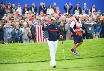 Tiger Woods at the 2018 Ryder Cup