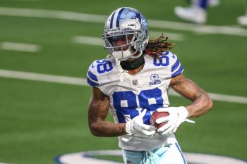 Dallas Cowboys wide receiver CeeDee Lamb before a game against the 49ers.