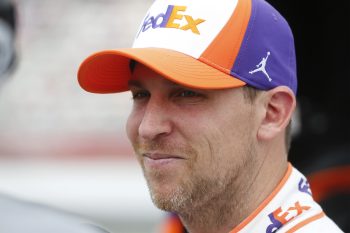 Denny Hamlin smiling