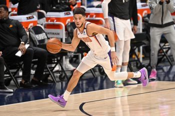 Devin Booker and the Phoenix Suns are in the western Conference Finals.