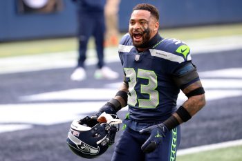 Seattle Seahawks safety Jamal Adams reacts before a game.