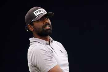 Sahith Theegala during a practice round ahead of the 2021 U.S. Open at Torrey Pines