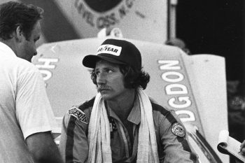 Dale Earnhardt Sr. before a NASCAR race at Fairgrounds Speedway in Nashville