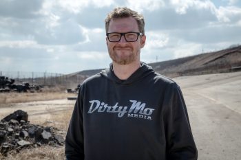 Dale Earnhardt Jr. poses at Texas World Speedway