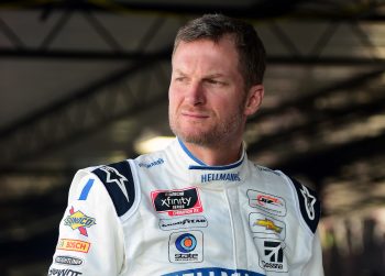 Dale Earnhardt Jr. before Xfinity Series race