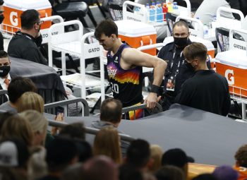 Dario Saric tore his ACL in Game 1 of the NBA Finals