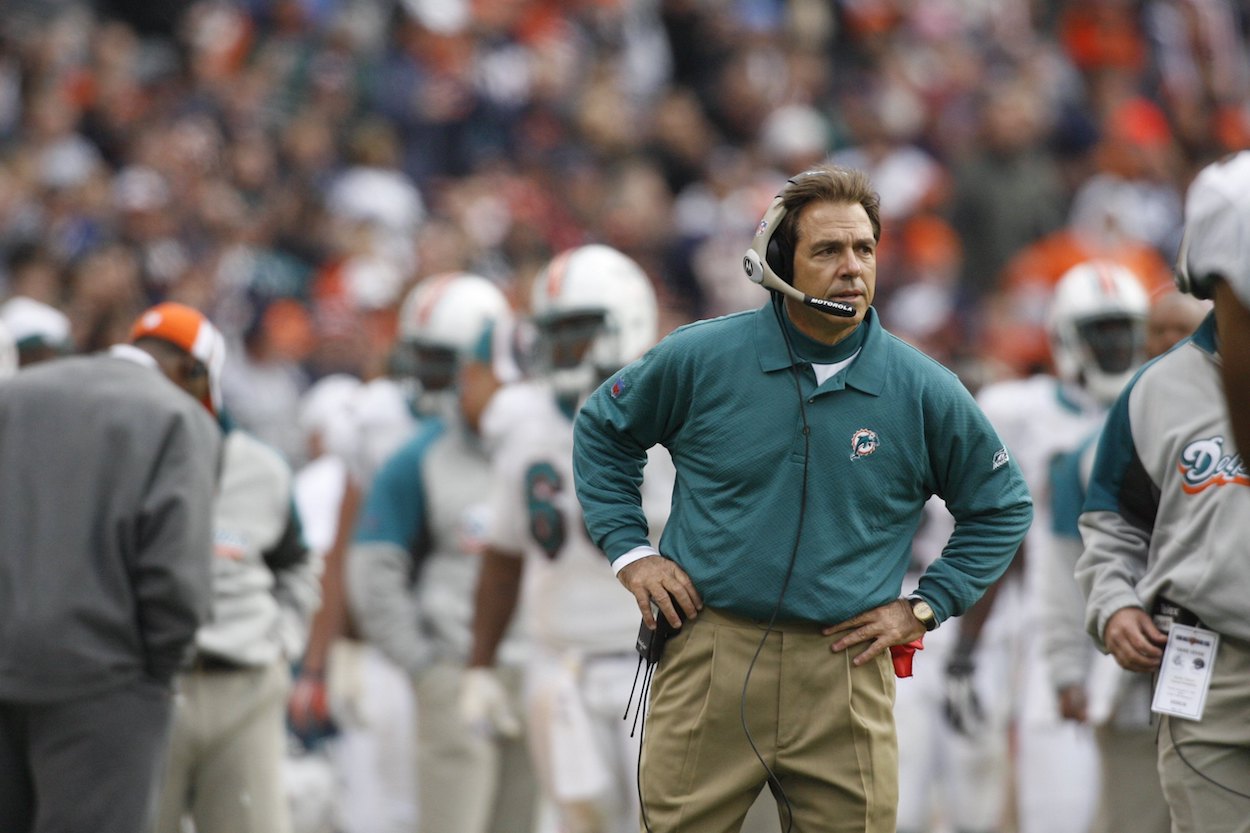 Nick Saban Bashes a Former Dolphins Team Doctor and Blames