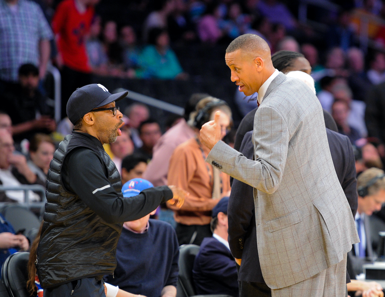 75 Reggie Miller Vs Spike Lee Photos & High Res Pictures - Getty Images