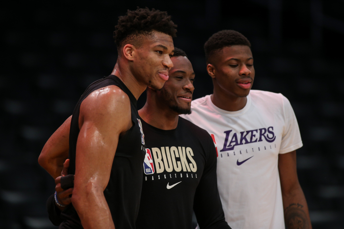 It's a Family Thing: Thanasis and Giannis Antetokounmpo Join Brother