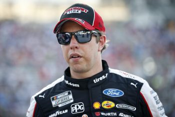 Brad Keselowski before race at Texas Motor Speedway