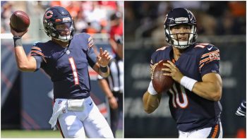 Justin Fields Mitch Trubisky Chicago Bears