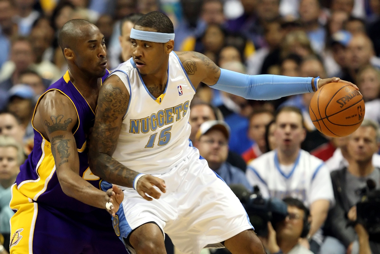 Kobe Bryant Had A 2 Word Message For Carmelo Anthony Before Facing Him In The 2009 Western