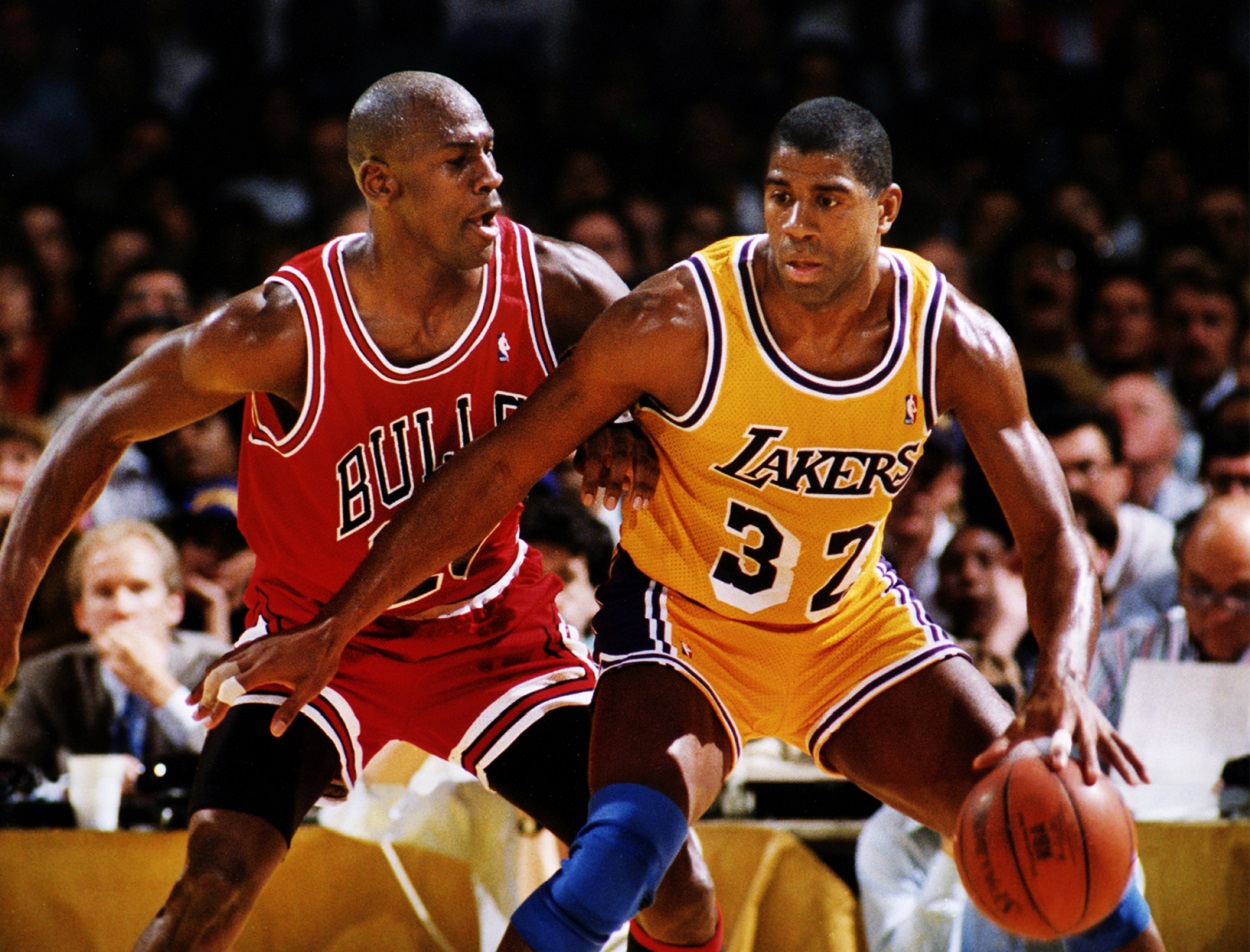 Throwback NBA Finals 1991. Chicago Bulls vs LA Lakers - Game Highlights, Game 4
