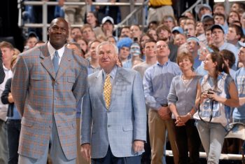 Michael Jordan and Dean Smith at UNC