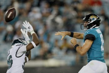 The Jacksonville Jaguars take on the Philadelphia Eagles, the two teams without any players on the 2021 ESPN top 100 list.