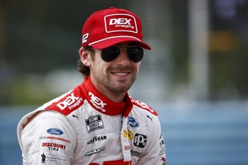 Ryan Blaney waits on the grid prior to the NASCAR Cup Series Go Bowling at The Glen at Watkins Glen.