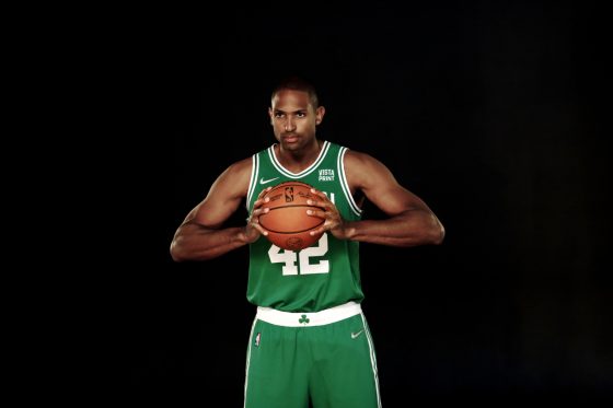 Al Horford of the Boston Celtics poses for a photo during Media Day.