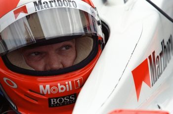 Al Unser Jr. sits in car