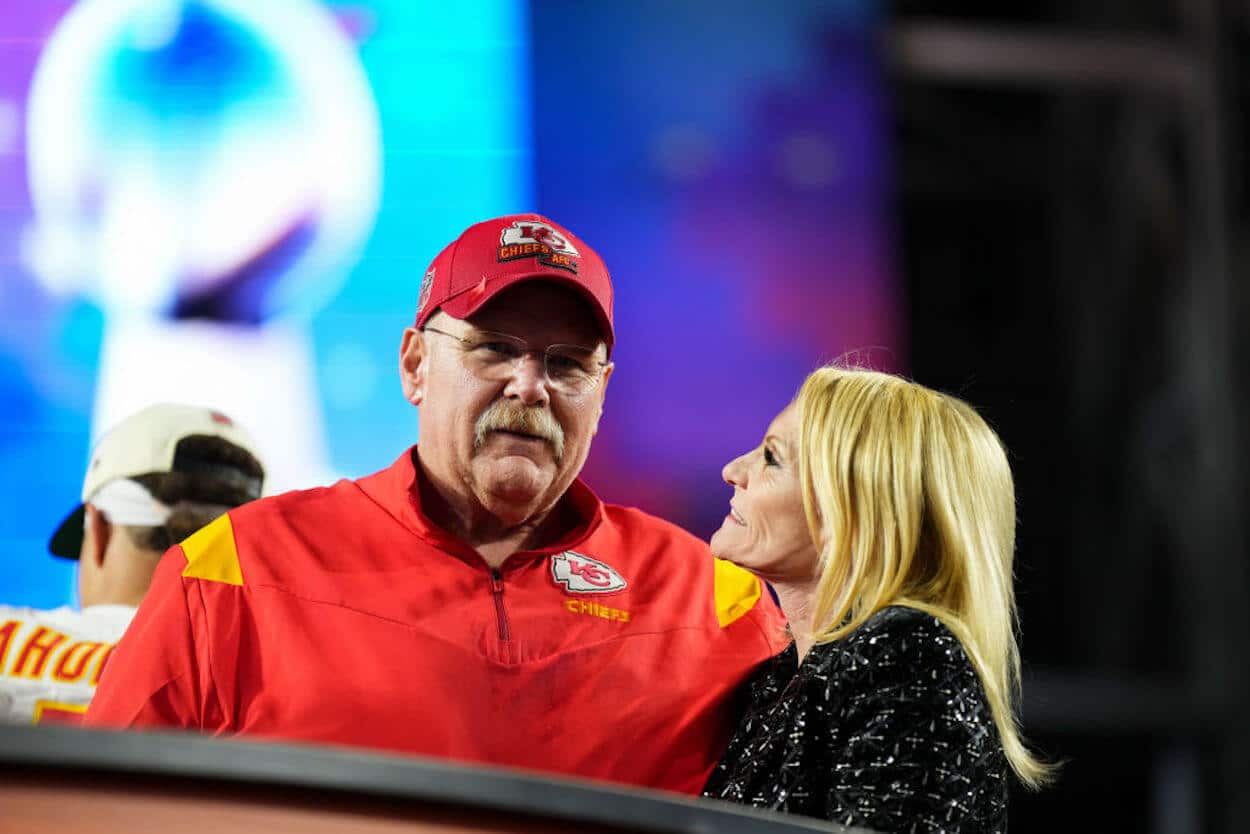 Andy Reid (L) and his wife, Tammy (R)