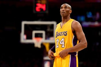 NBA and Lakers legend Kobe Bryant against the Utah Jazz in 2016.