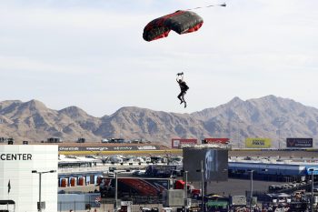 Xfinity Series driver parachutes