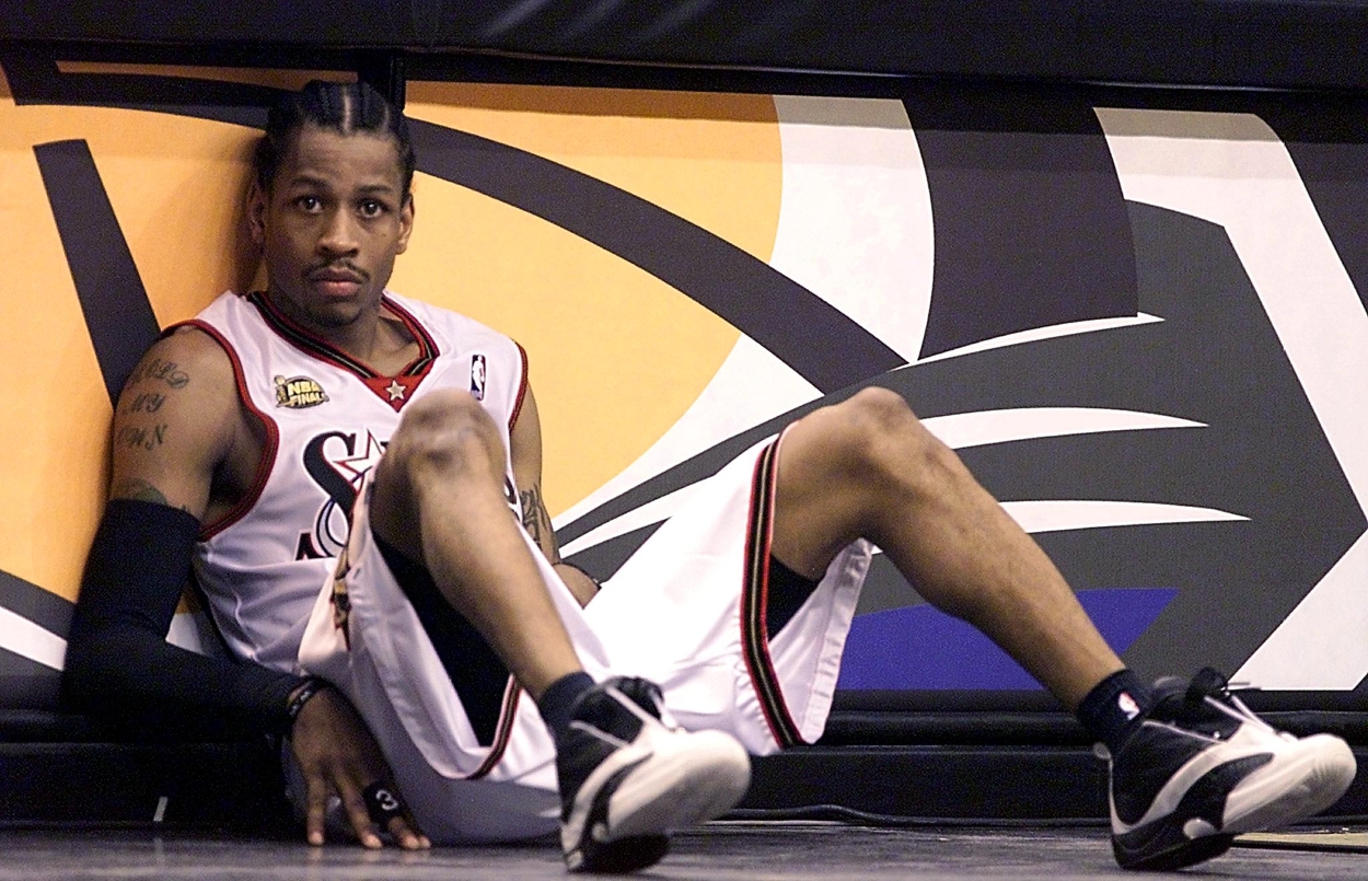 Allen Iverson Gets Emotional While Signing Photograph Of Him And