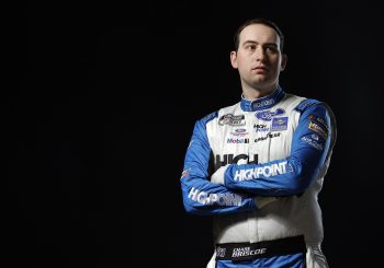 NASCAR driver Chase Briscoe poses for a photo during the 2021 NASCAR production days at FOX Sports Studios on Jan. 19, 2021, in Charlotte, North Carolina.