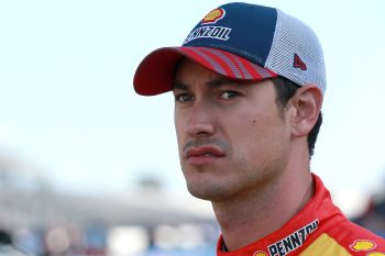 Joey Logano waits on grid