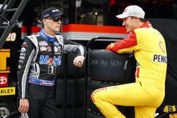 Kevin Harvick and Joey Logano talk