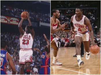 Michael Jordan Joe Dumars Bulls Pistons