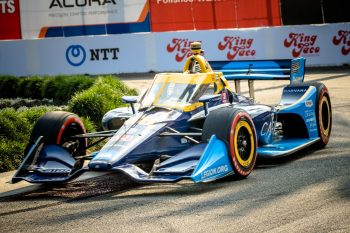 IndyCar driver Jimmie Johnson during practice rounds at the 2021 Acura Grand Prix Of Long Beach on Sept. 25, 2021.