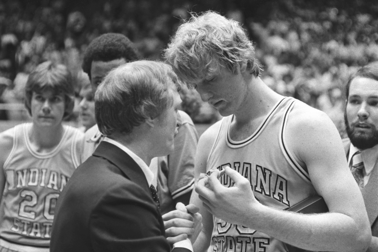 Larry Birds Coach At Indiana State Discovered The Legend Playing Basketball With A Resort 